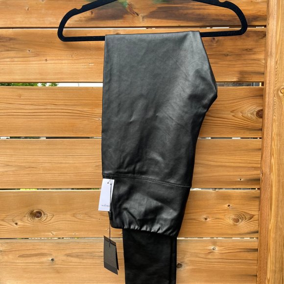 Aritzia Faux Leather Leggings, Size L - Picture 3 of 4